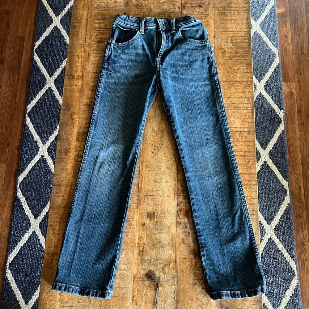 Wrangler Retro Slim Straight Blue Denim Jeans Size 11 Slim